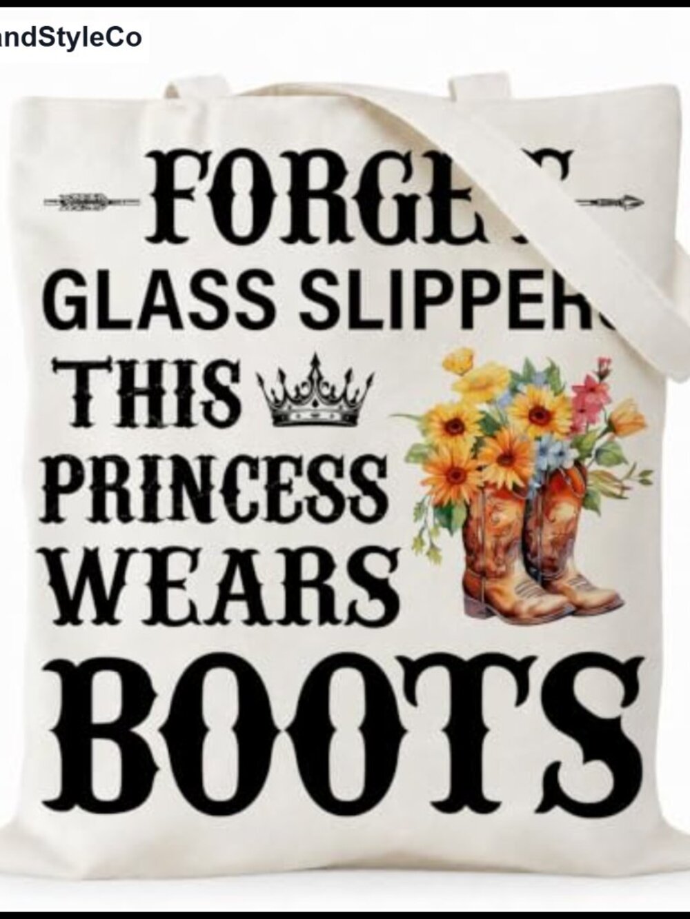 Western Cowgirl Canvas Tote Bag Reusable Double-Sided Print